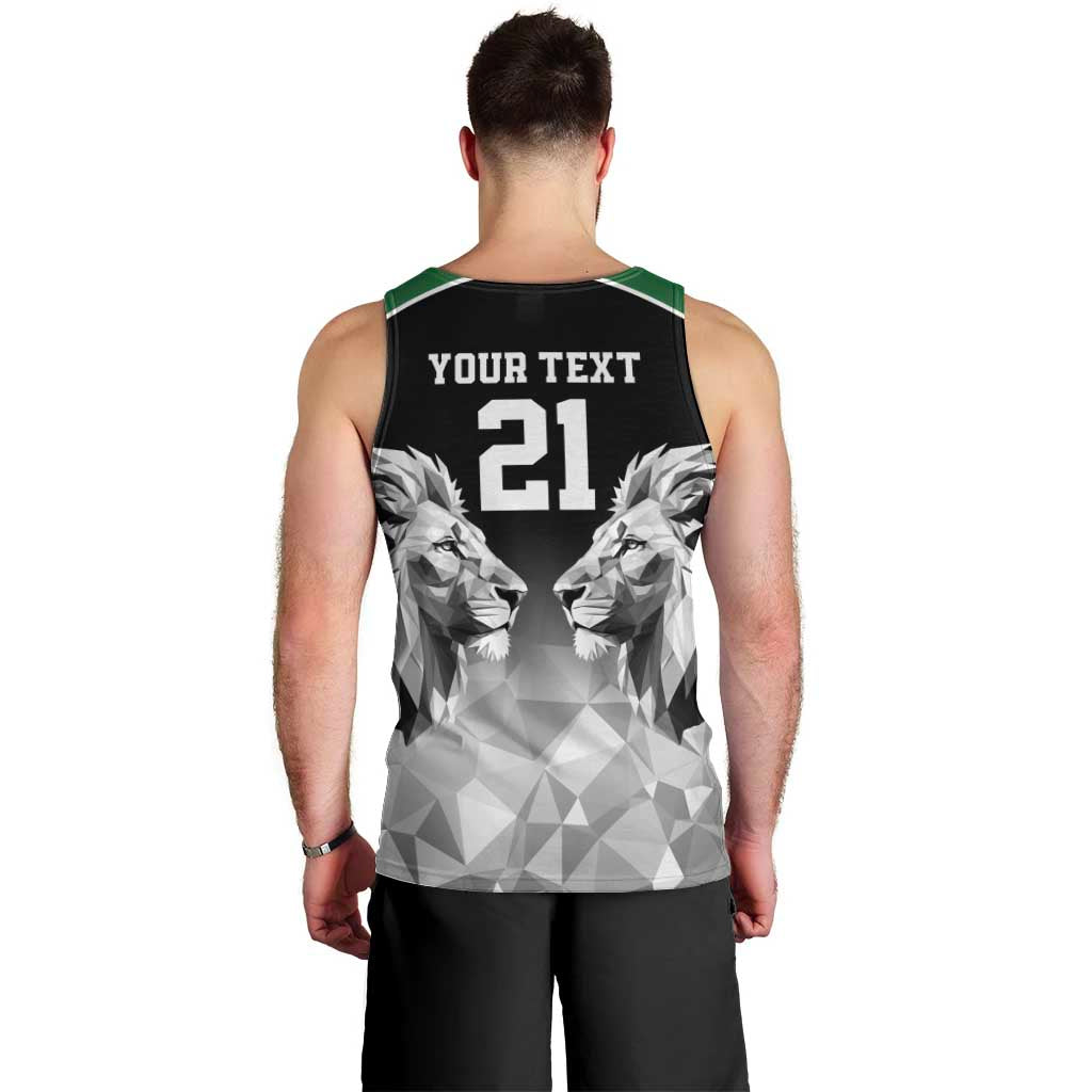 Kenya Rugby Custom Men Tank Top Black Kenyan 22-23 Motif - Wonder Print Shop