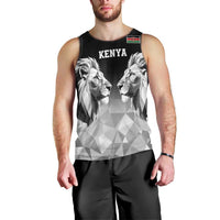 Kenya Rugby Custom Men Tank Top Black Kenyan 22-23 Motif - Wonder Print Shop