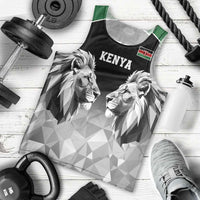 Kenya Rugby Custom Men Tank Top Black Kenyan 22-23 Motif - Wonder Print Shop