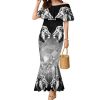 Kenya Rugby Custom Mermaid Dress Black Kenyan 22-23 Motif - Wonder Print Shop