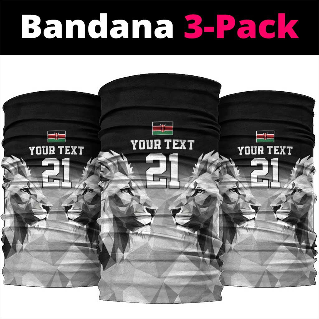 Kenya Rugby Custom Neck Gaiter Black Kenyan 22-23 Motif - Wonder Print Shop