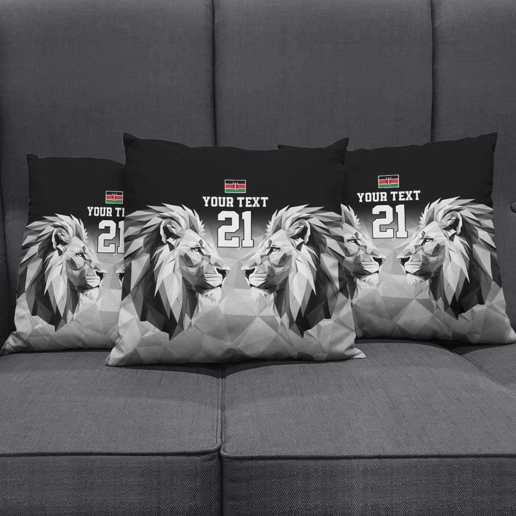 Kenya Rugby Custom Pillow Cover Black Kenyan 22-23 Motif - Wonder Print Shop