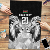 Kenya Rugby Custom Puzzle Black Kenyan 22-23 Motif - Wonder Print Shop
