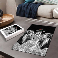 Kenya Rugby Custom Puzzle Black Kenyan 22-23 Motif - Wonder Print Shop