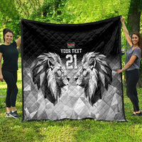 Kenya Rugby Custom Quilt Black Kenyan 22-23 Motif - Wonder Print Shop