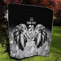 Kenya Rugby Custom Quilt Black Kenyan 22-23 Motif - Wonder Print Shop