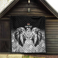 Kenya Rugby Custom Quilt Black Kenyan 22-23 Motif - Wonder Print Shop