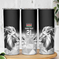 Kenya Rugby Custom Skinny Tumbler Black Kenyan 22-23 Motif - Wonder Print Shop