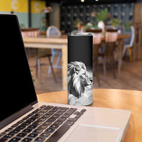 Kenya Rugby Custom Skinny Tumbler Black Kenyan 22-23 Motif - Wonder Print Shop