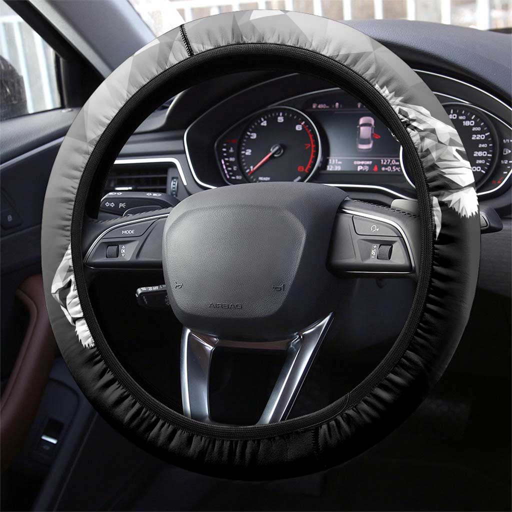 Kenya Rugby Steering Wheel Cover Black Kenyan 22-23 Motif - Wonder Print Shop