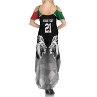 Kenya Rugby Custom Summer Maxi Dress Black Kenyan 22-23 Motif - Wonder Print Shop