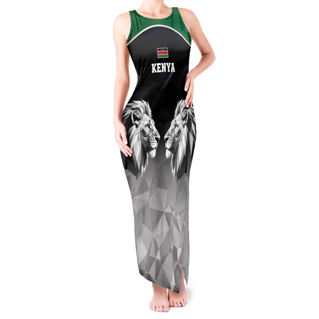 Kenya Rugby Custom Tank Maxi Dress Black Kenyan 22-23 Motif - Wonder Print Shop