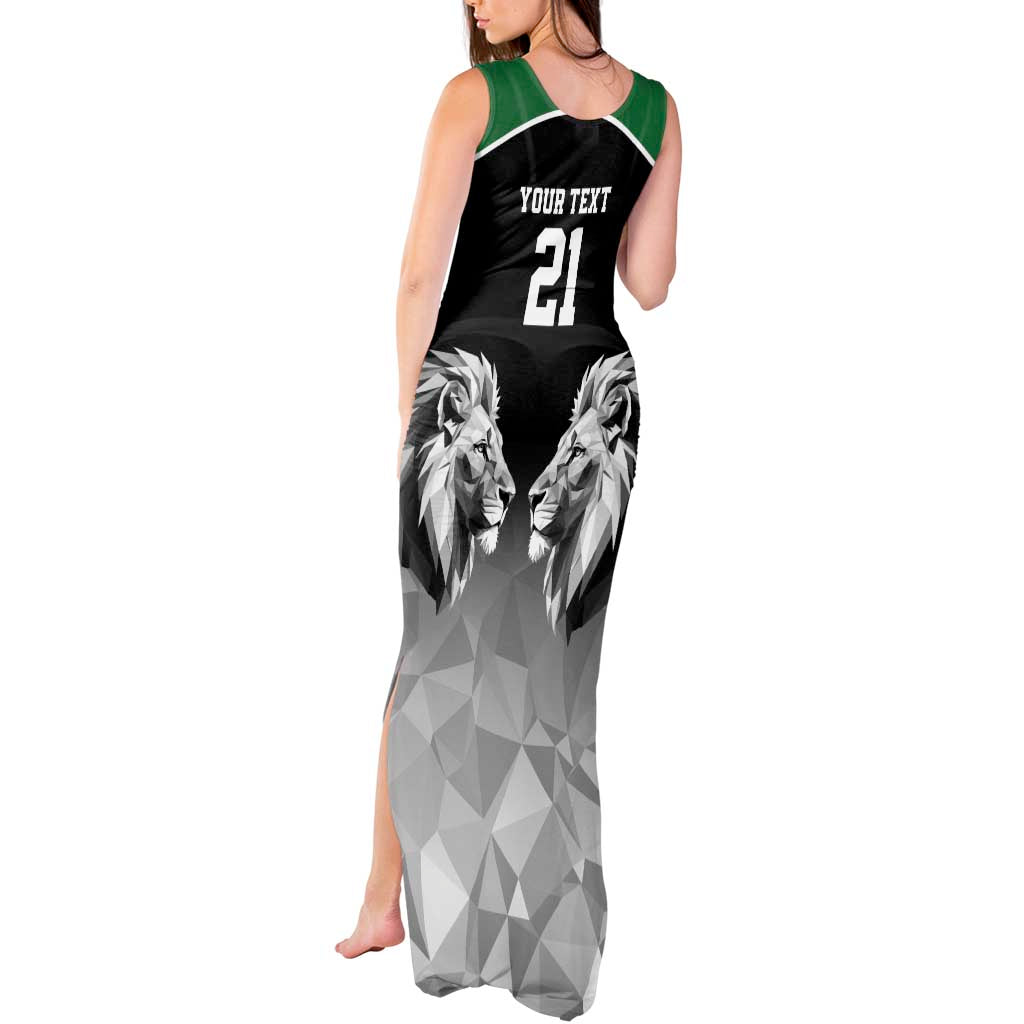 Kenya Rugby Custom Tank Maxi Dress Black Kenyan 22-23 Motif - Wonder Print Shop