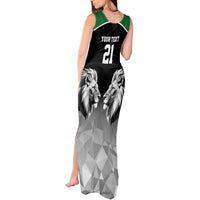 Kenya Rugby Custom Tank Maxi Dress Black Kenyan 22-23 Motif - Wonder Print Shop