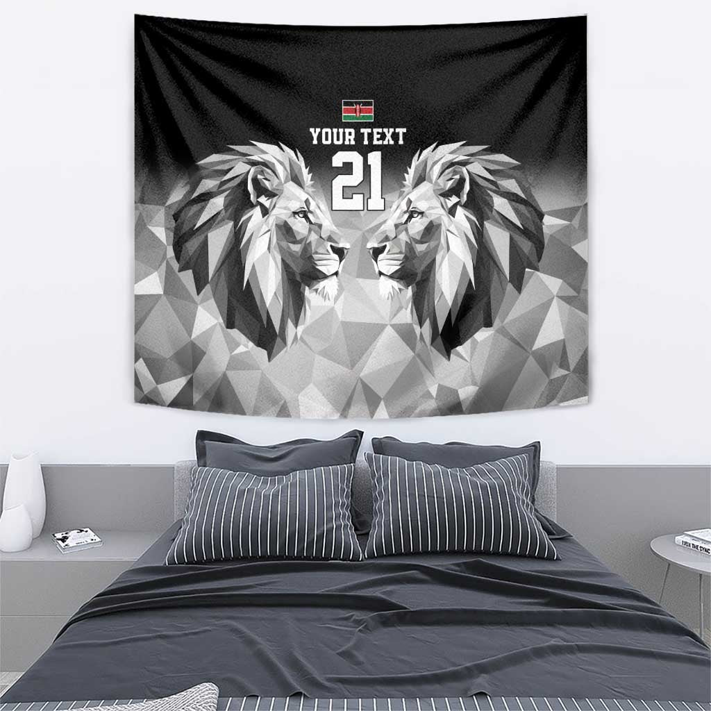 Kenya Rugby Custom Tapestry Black Kenyan 22-23 Motif - Wonder Print Shop