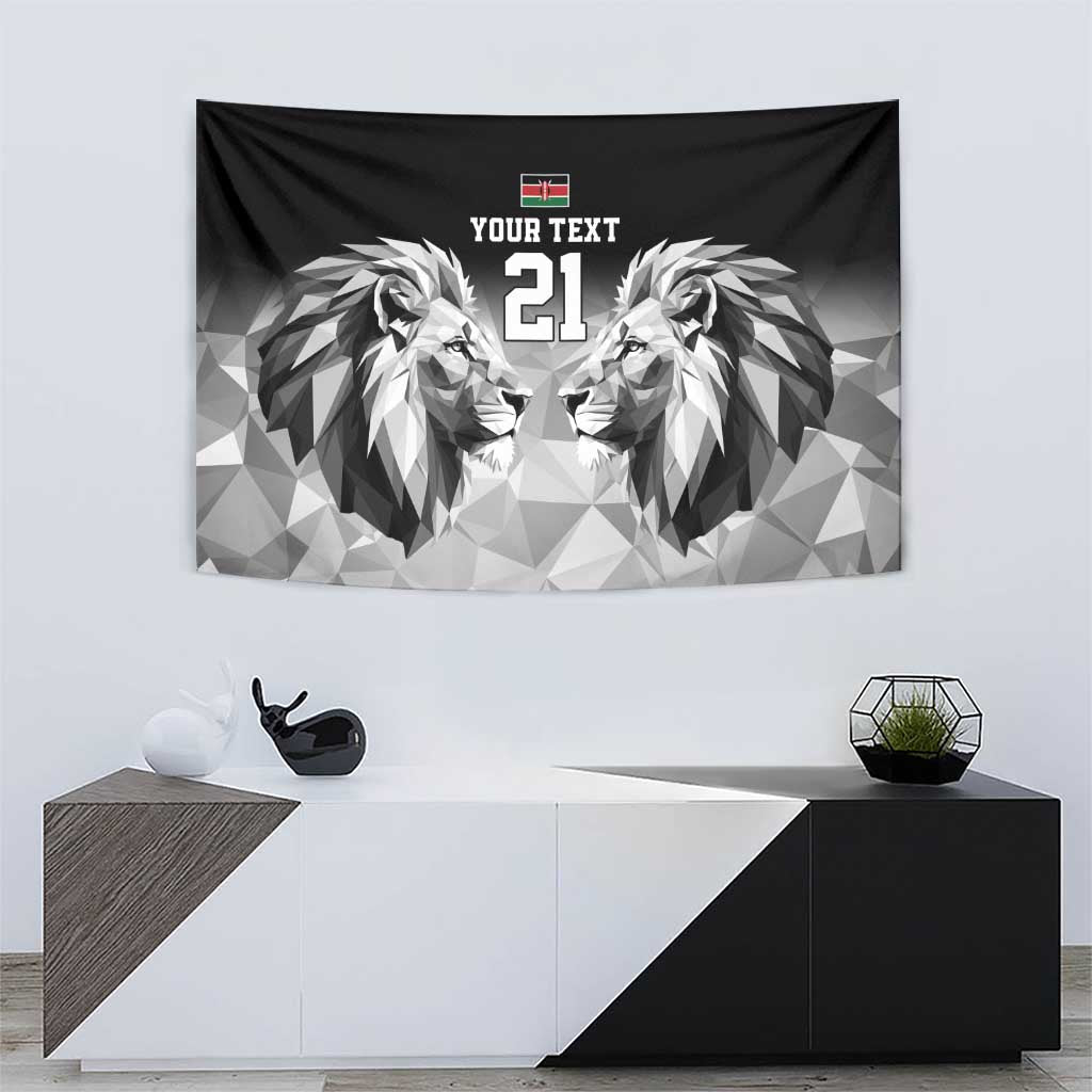 Kenya Rugby Custom Tapestry Black Kenyan 22-23 Motif - Wonder Print Shop