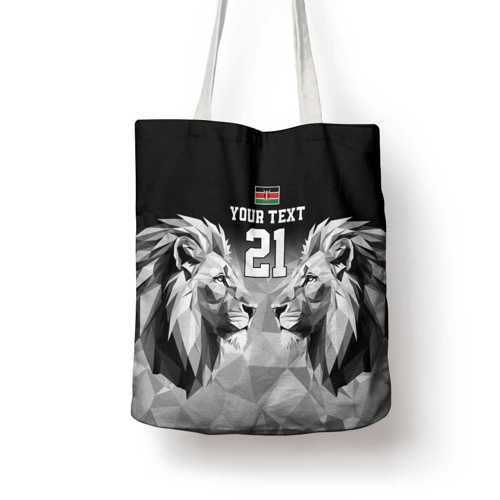 Kenya Rugby Custom Tote Bag Black Kenyan 22-23 Motif - Wonder Print Shop
