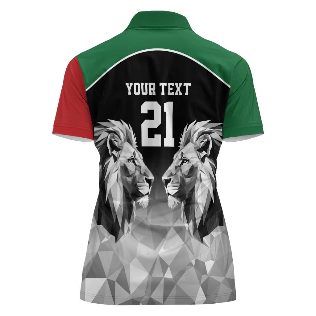 Kenya Rugby Custom Women Polo Shirt Black Kenyan 22-23 Motif - Wonder Print Shop