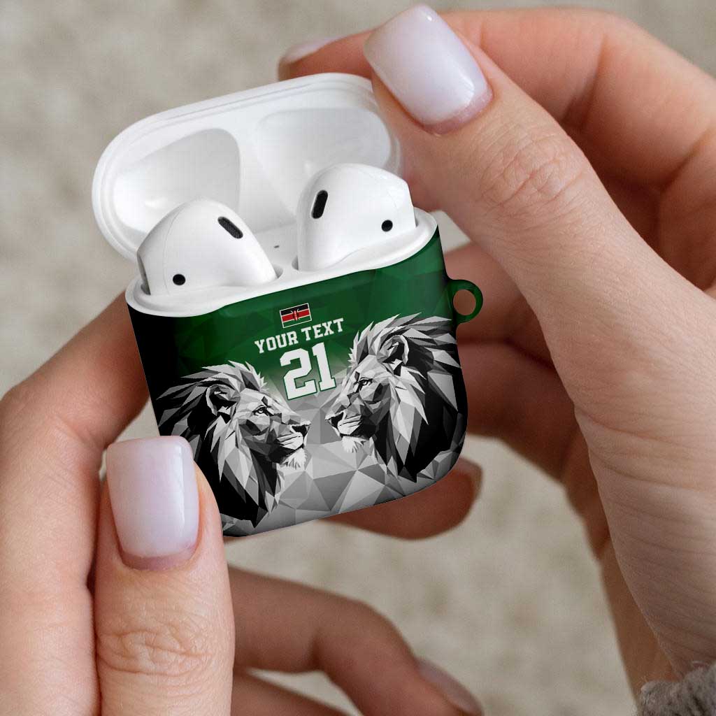 Kenya Rugby Custom AirPods Case Green Kenyan 22-23 Motif - Wonder Print Shop