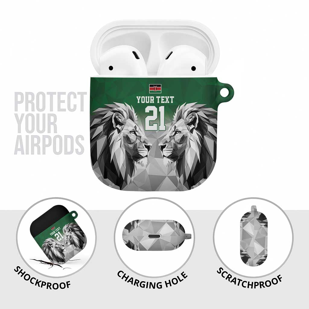 Kenya Rugby Custom AirPods Case Green Kenyan 22-23 Motif - Wonder Print Shop