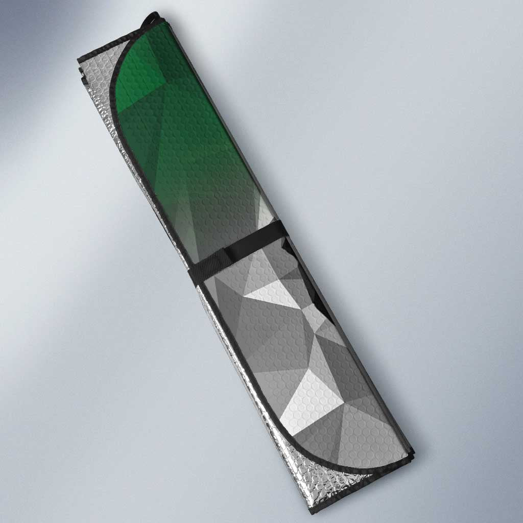 Kenya Rugby Custom Auto Sun Shade Green Kenyan 22-23 Motif - Wonder Print Shop