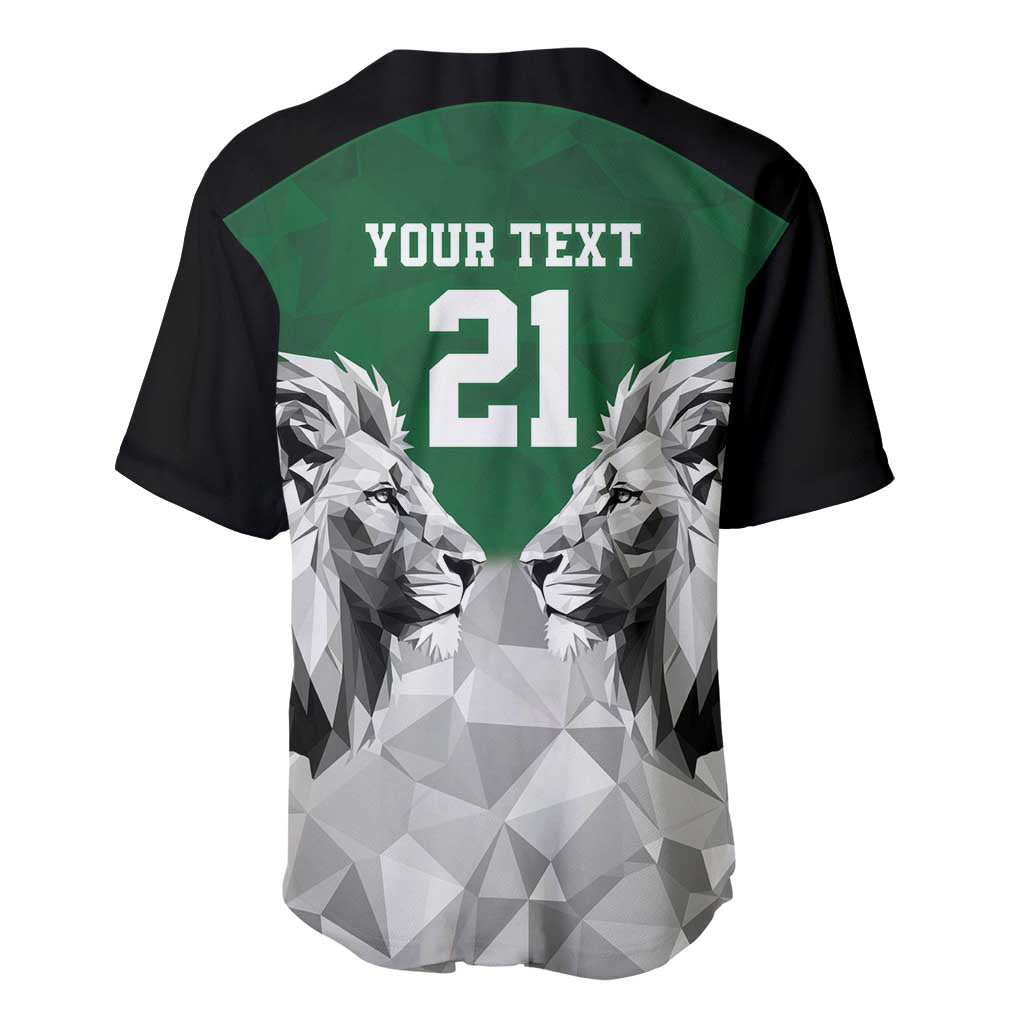 Kenya Rugby Custom Baseball Jersey Green Kenyan 22-23 Motif - Wonder Print Shop