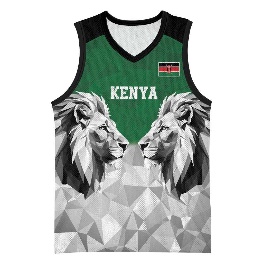 Kenya Rugby Custom Basketball Jersey Green Kenyan 22-23 Motif - Wonder Print Shop