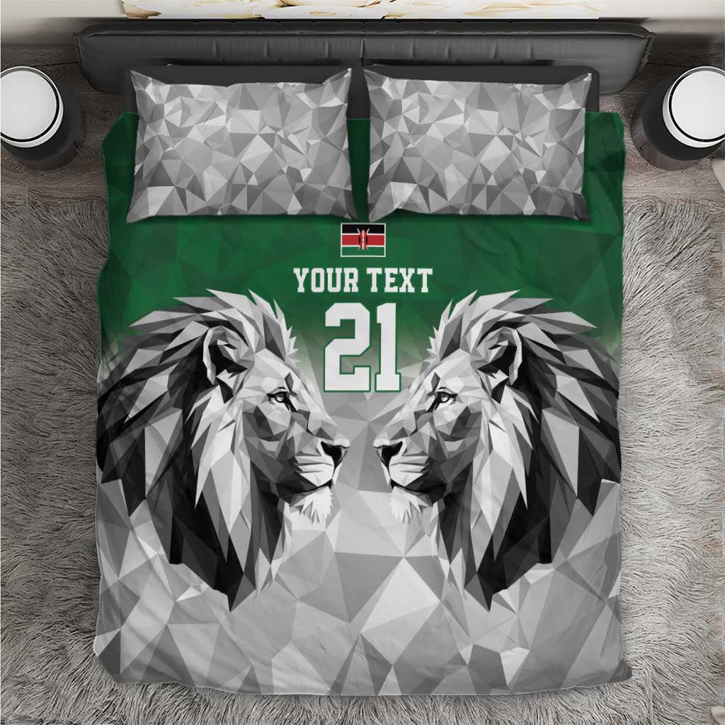 Kenya Rugby Custom Bedding Set Green Kenyan 22-23 Motif - Wonder Print Shop