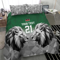 Kenya Rugby Custom Bedding Set Green Kenyan 22-23 Motif - Wonder Print Shop