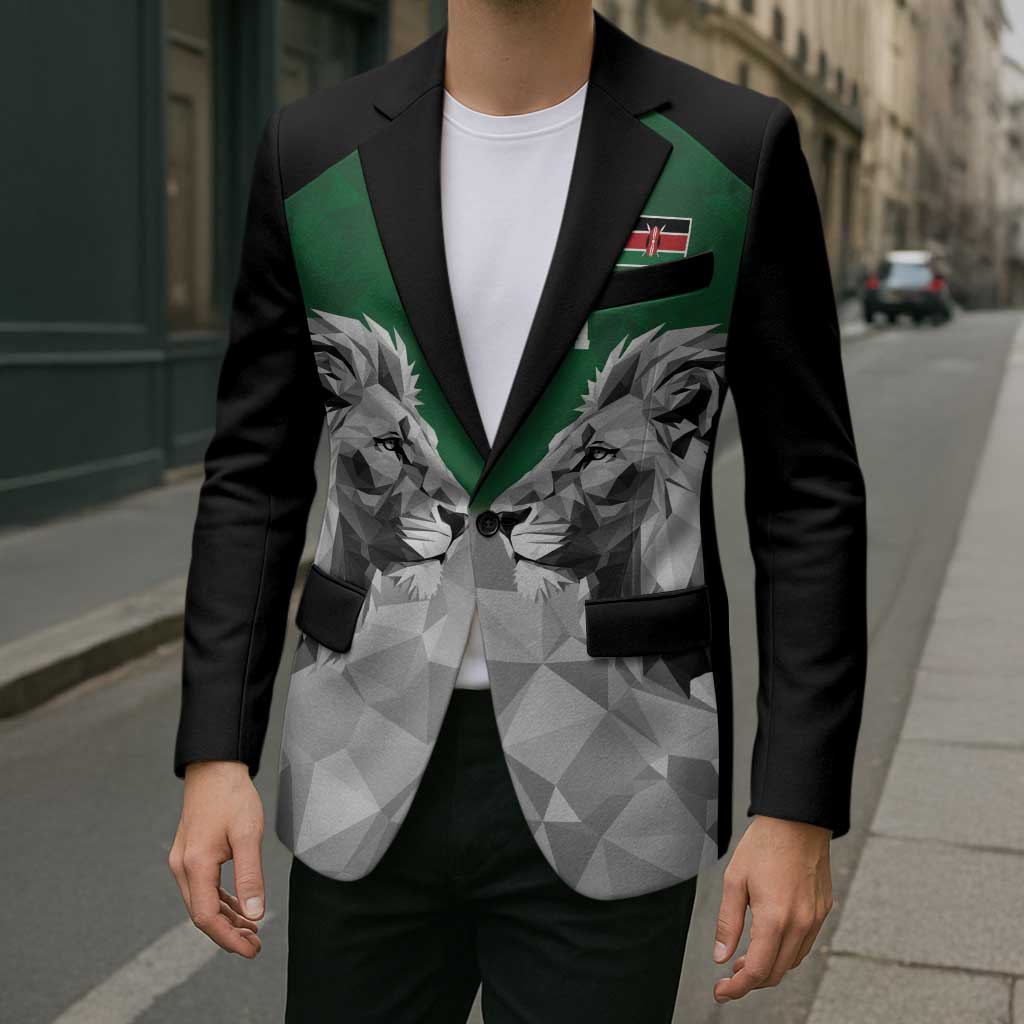Kenya Rugby Custom Blazer Green Kenyan 22-23 Motif - Wonder Print Shop