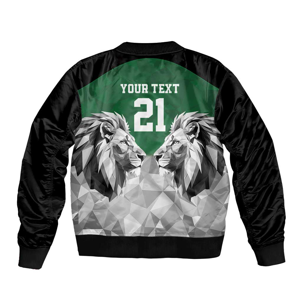 Kenya Rugby Custom Bomber Jacket Green Kenyan 22-23 Motif - Wonder Print Shop