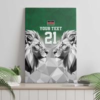 Kenya Rugby Custom Canvas Wall Art Green Kenyan 22-23 Motif - Wonder Print Shop