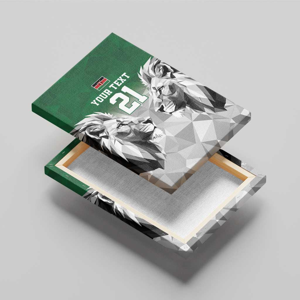 Kenya Rugby Custom Canvas Wall Art Green Kenyan 22-23 Motif - Wonder Print Shop