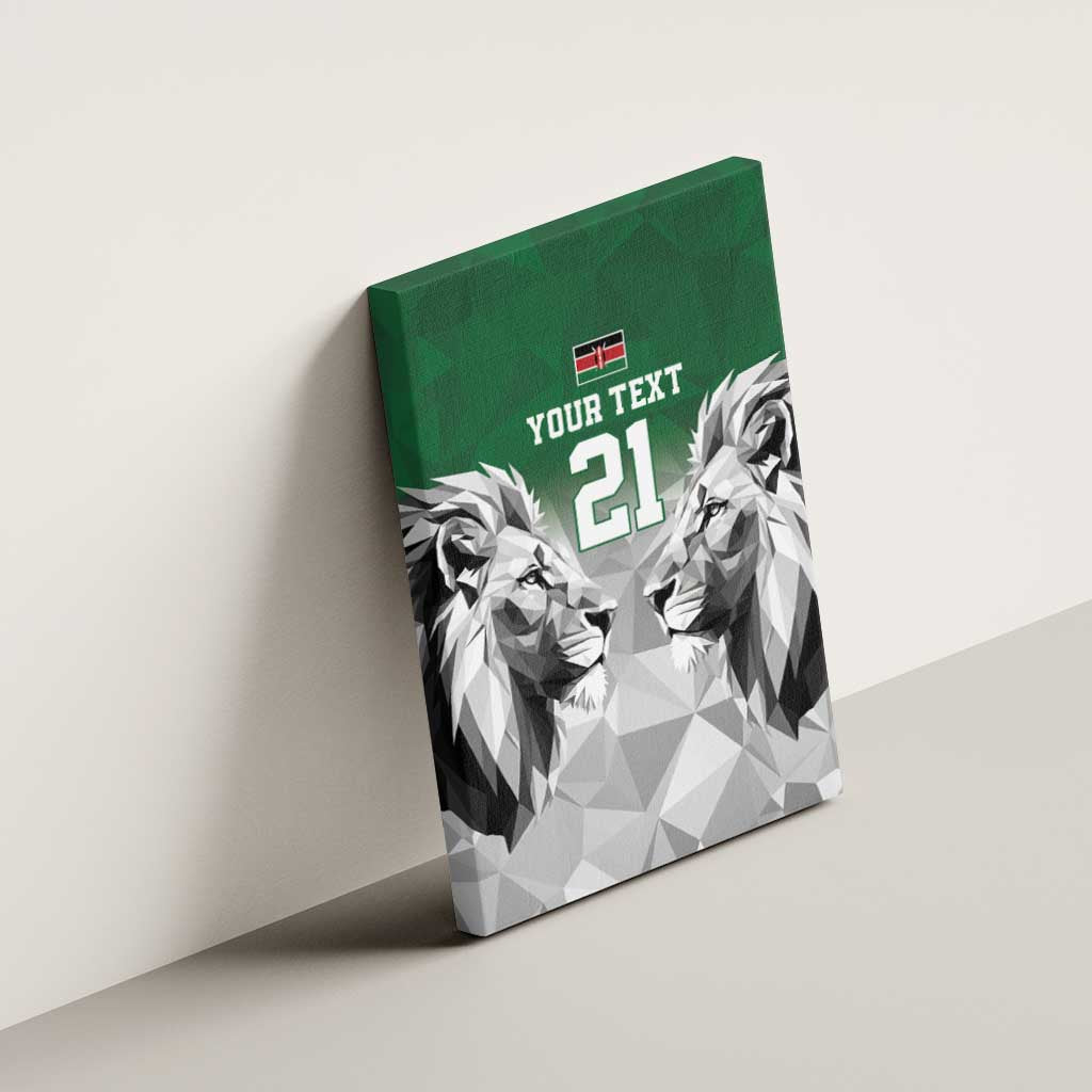 Kenya Rugby Custom Canvas Wall Art Green Kenyan 22-23 Motif - Wonder Print Shop