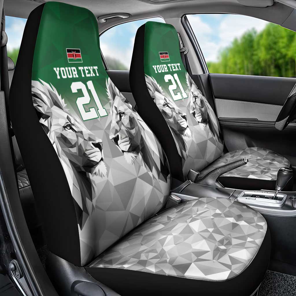 Kenya Rugby Custom Car Seat Cover Green Kenyan 22-23 Motif - Wonder Print Shop