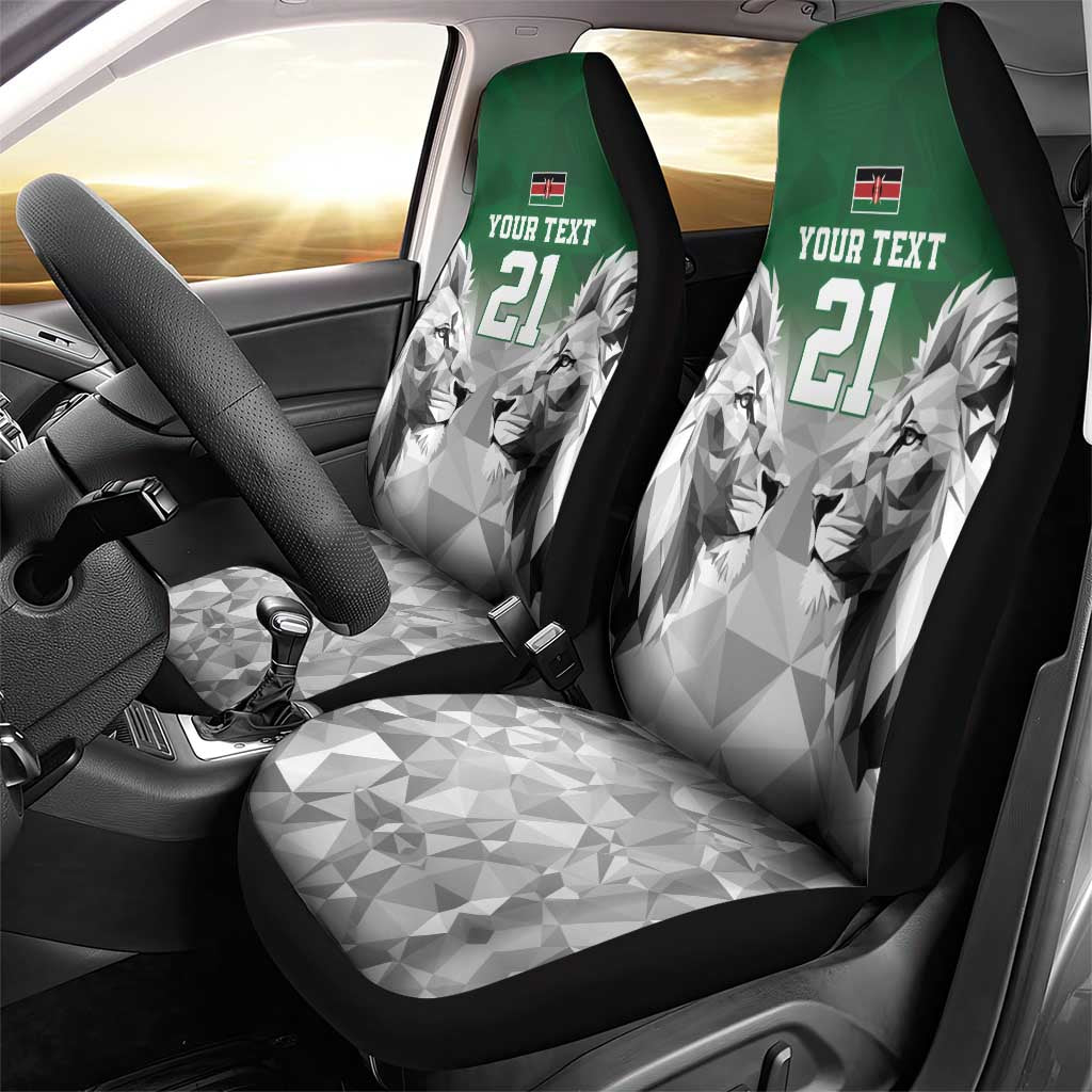Kenya Rugby Custom Car Seat Cover Green Kenyan 22-23 Motif - Wonder Print Shop