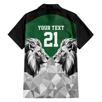 Kenya Rugby Custom Family Matching Long Sleeve Bodycon Dress and Hawaiian Shirt Green Kenyan 22-23 Motif - Wonder Print Shop