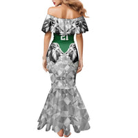 Kenya Rugby Custom Family Matching Mermaid Dress and Hawaiian Shirt Green Kenyan 22-23 Motif - Wonder Print Shop