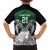 Kenya Rugby Custom Family Matching Off The Shoulder Long Sleeve Dress and Hawaiian Shirt Green Kenyan 22-23 Motif - Wonder Print Shop