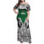 Kenya Rugby Custom Family Matching Off Shoulder Maxi Dress and Hawaiian Shirt Green Kenyan 22-23 Motif - Wonder Print Shop