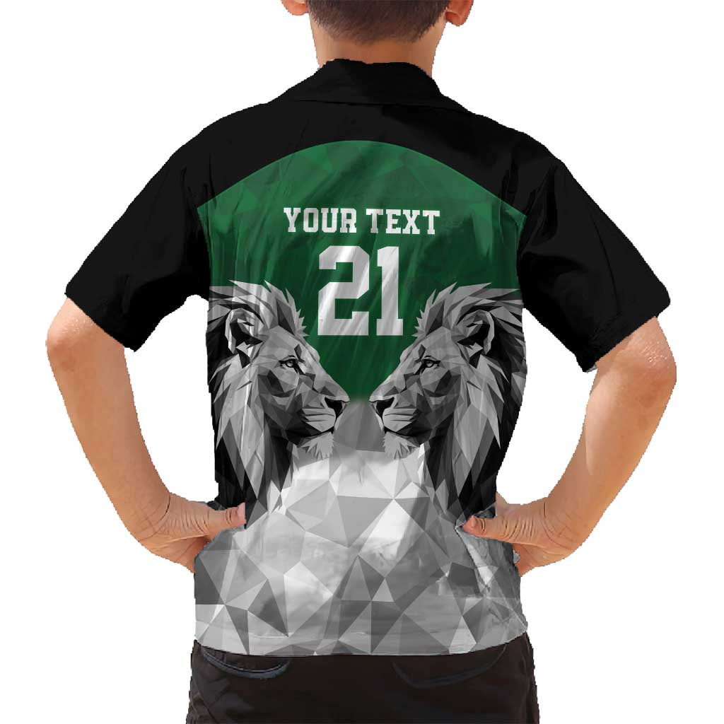 Kenya Rugby Custom Family Matching Puletasi and Hawaiian Shirt Green Kenyan 22-23 Motif - Wonder Print Shop
