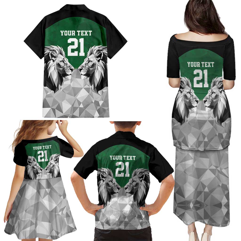 Kenya Rugby Custom Family Matching Puletasi and Hawaiian Shirt Green Kenyan 22-23 Motif - Wonder Print Shop