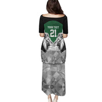 Kenya Rugby Custom Family Matching Puletasi and Hawaiian Shirt Green Kenyan 22-23 Motif - Wonder Print Shop