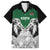 Kenya Rugby Custom Family Matching Short Sleeve Bodycon Dress and Hawaiian Shirt Green Kenyan 22-23 Motif - Wonder Print Shop