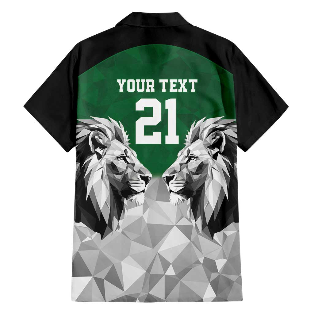 Kenya Rugby Custom Family Matching Short Sleeve Bodycon Dress and Hawaiian Shirt Green Kenyan 22-23 Motif - Wonder Print Shop