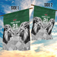 Kenya Rugby Custom Garden Flag Green Kenyan 22-23 Motif - Wonder Print Shop