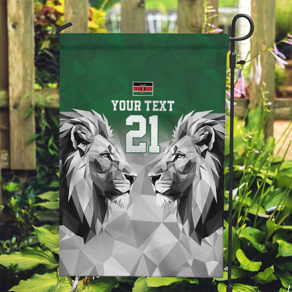 Kenya Rugby Custom Garden Flag Green Kenyan 22-23 Motif - Wonder Print Shop
