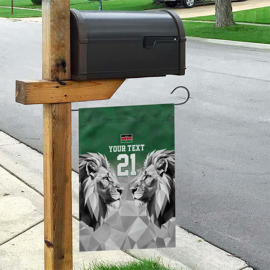 Kenya Rugby Custom Garden Flag Green Kenyan 22-23 Motif - Wonder Print Shop