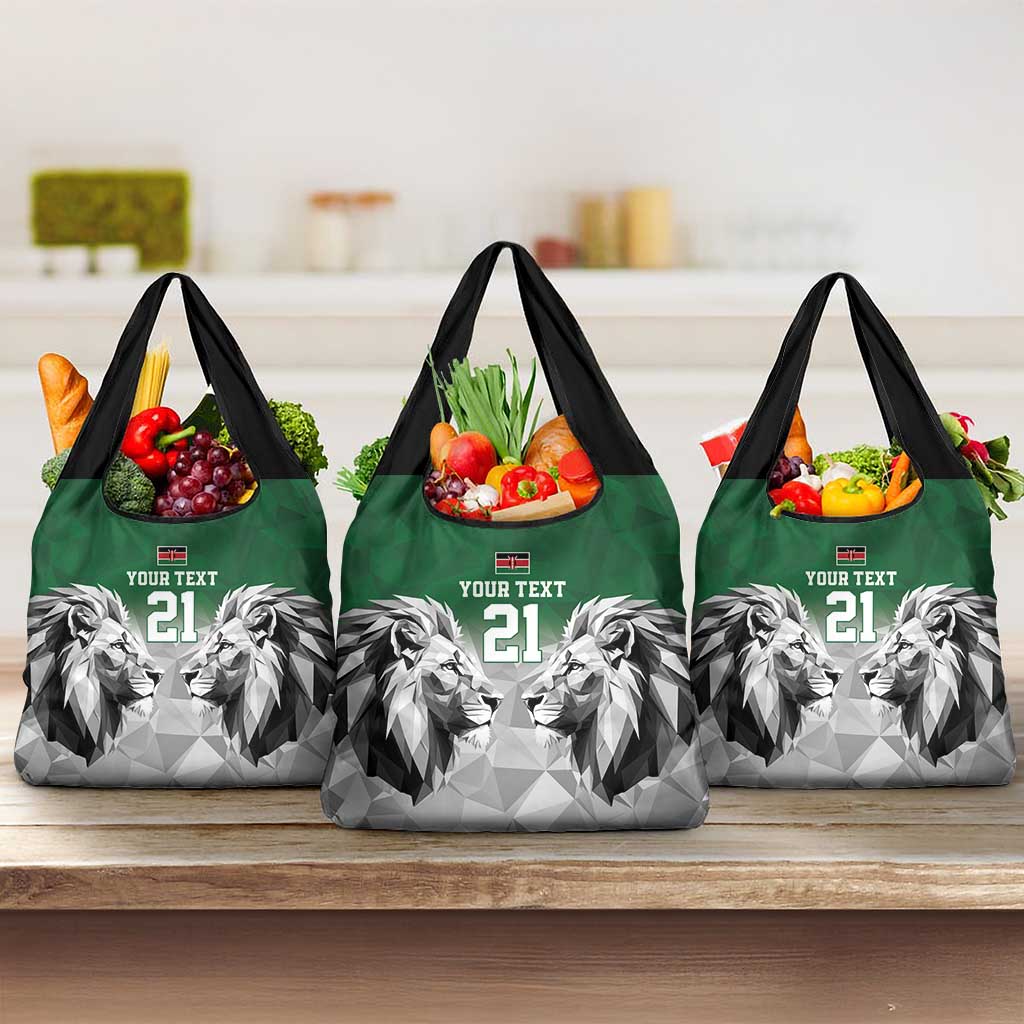 Kenya Rugby Custom Grocery Bag Green Kenyan 22-23 Motif - Wonder Print Shop