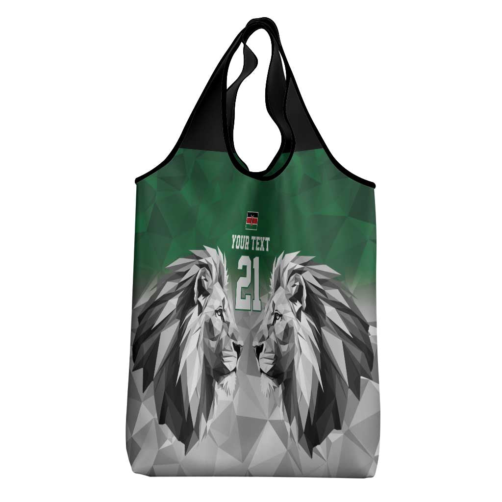 Kenya Rugby Custom Grocery Bag Green Kenyan 22-23 Motif - Wonder Print Shop